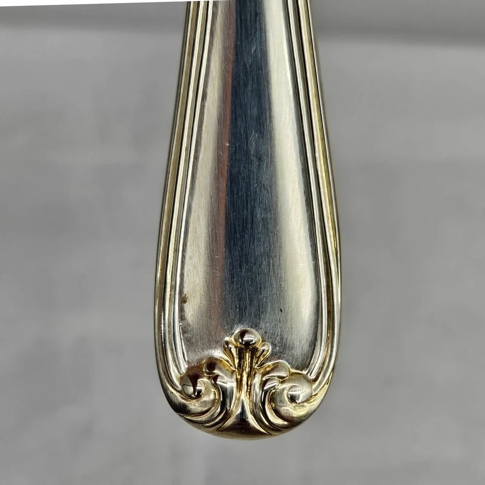 Gorham Heritage Silverplate Shell Serving Spoon Italy Scalloped Berry Nut 9in